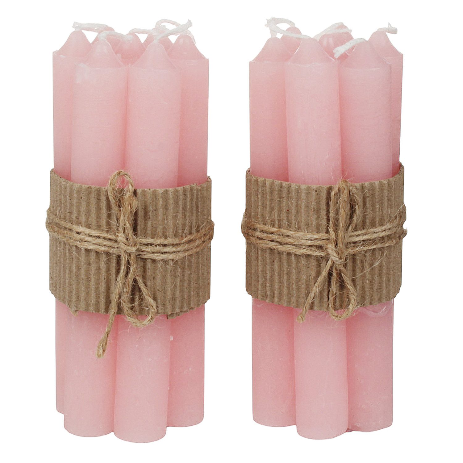 Tafelkerze Rosa 14er Set 16 cm Wachskerzen Stabkerzen Tischkerzen