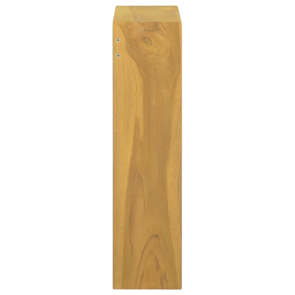 furnicato Badezimmerspiegelschrank Spiegelschrank aus Naturholz mit Glas, 30 x 10 x 40 cm, natürliche Witterungsbeständiges Badregal mit Ablage für Toilettenartikel