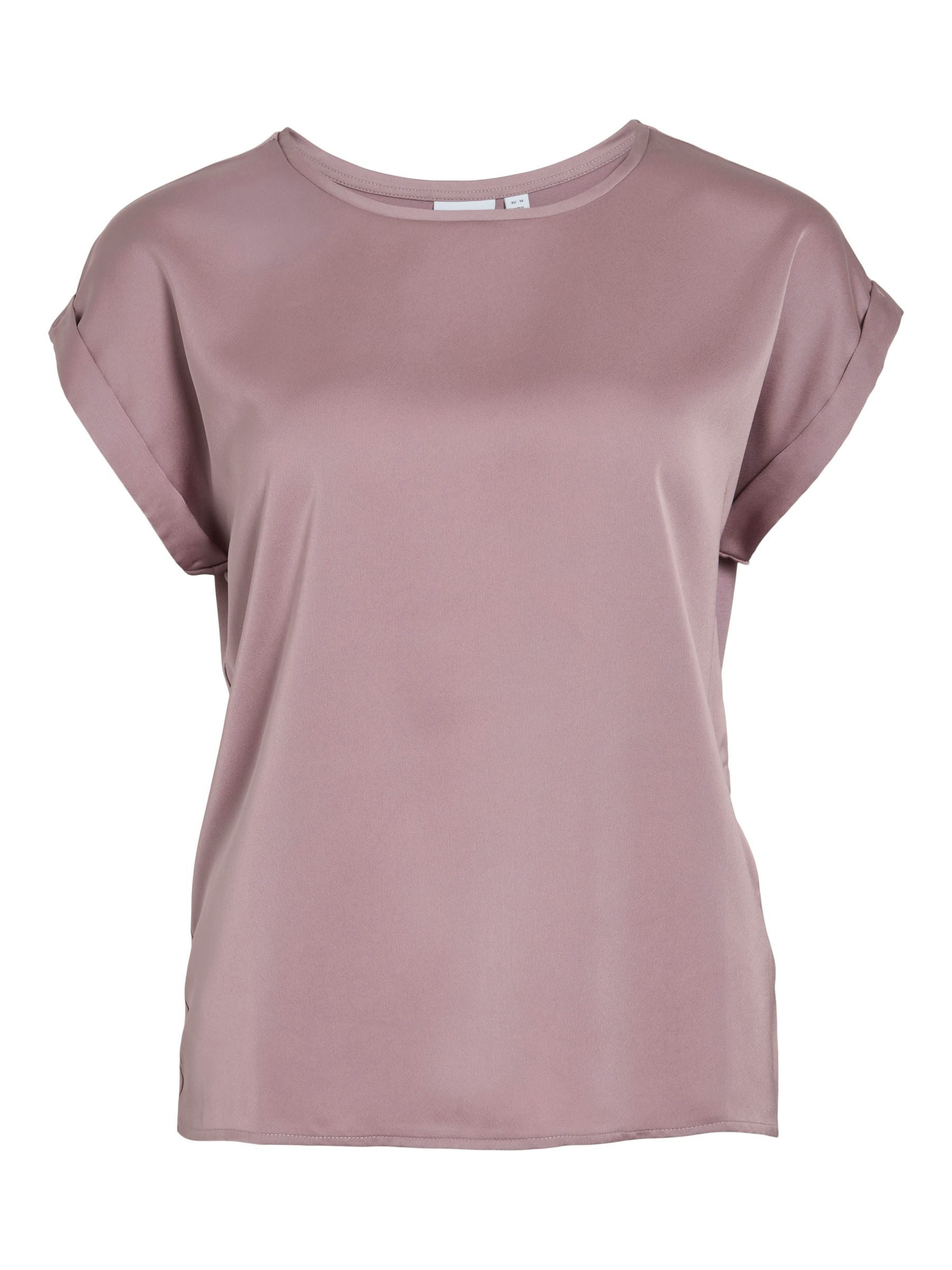 Vila T-Shirt Satin Blusen Kurzarm Basic günstig online kaufen