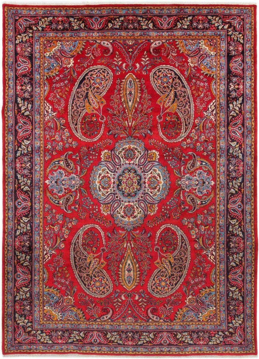 Orientteppich / Handgeknüpfter Antik Orientteppich Mashhad 250x342 12 mm Höhe: Nain Perserteppich, rechteckig, Trading,