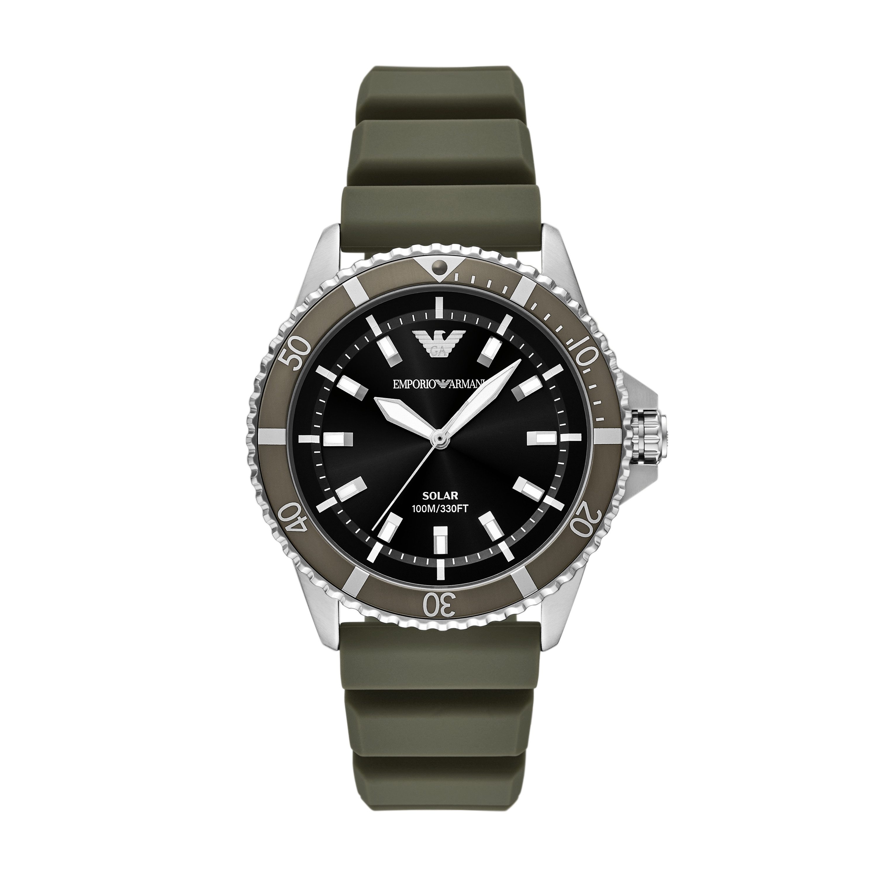 Emporio Armani Solaruhr WORLD EXPLORER AR11699, Armbanduhr, Herrenuhr, Sili günstig online kaufen