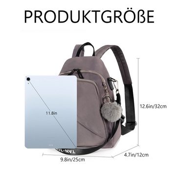 TAN.TOMI Cityrucksack Damen Rucksack Klein Daypack Rucksäcke Kleine Cityrucksack, Damen Tasche Klein Elegant Rucksack Tagesrucksack für Mädchen