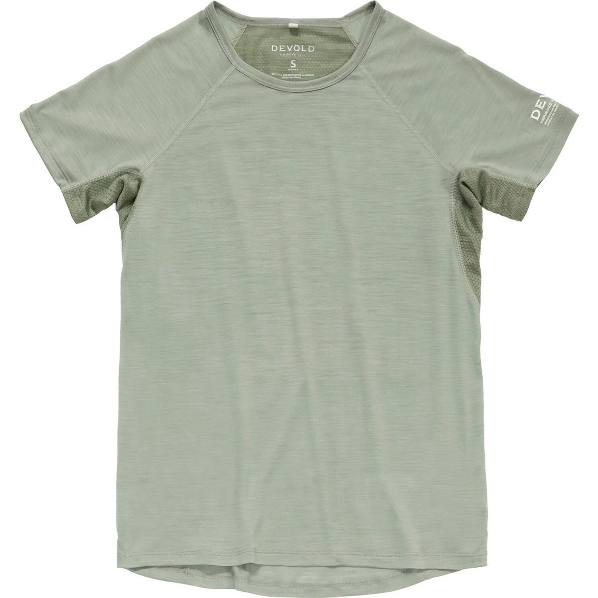 Devold Kurzarmshirt Endurance Merino 130 T-shirt WMN Ultraleichtes, atmungsaktives Laufshirt für Damen, das mit