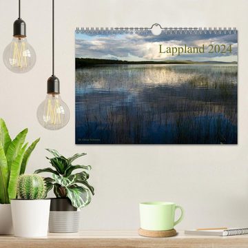 CALVENDO Wandkalender Lappland 2024 (Wandkalender 2024 DIN A4 quer), CALVENDO Monatskalender