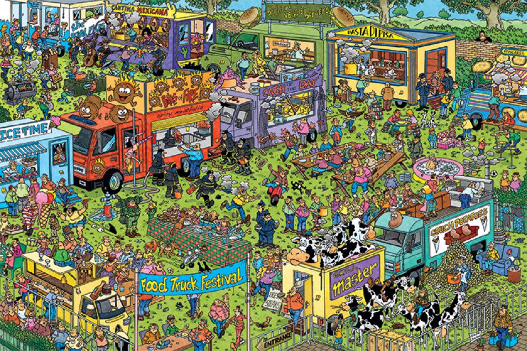Jan van Haasteren Puzzle Jan van Haasteren - Food Truck Festival - 1500 Tei günstig online kaufen
