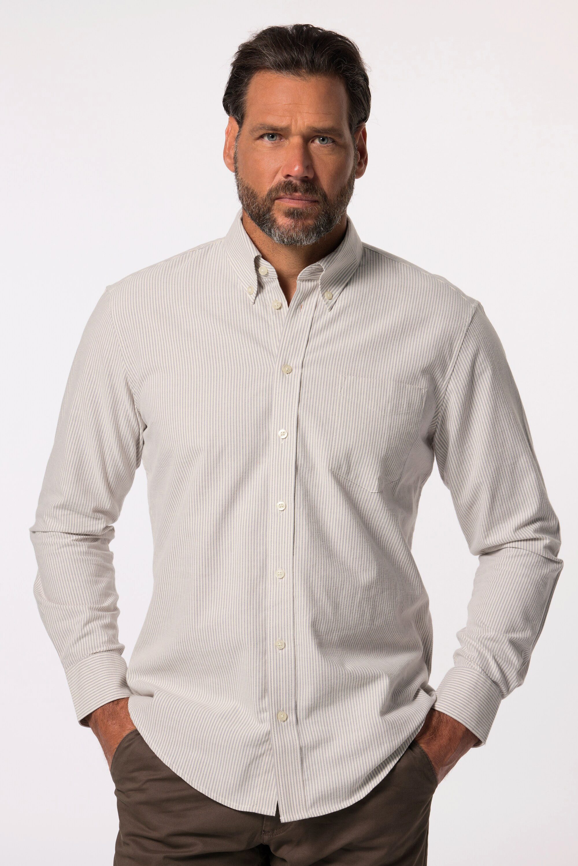 JP1880 Businesshemd JP 1880 Streifen-Hemd Langarm günstig online kaufen