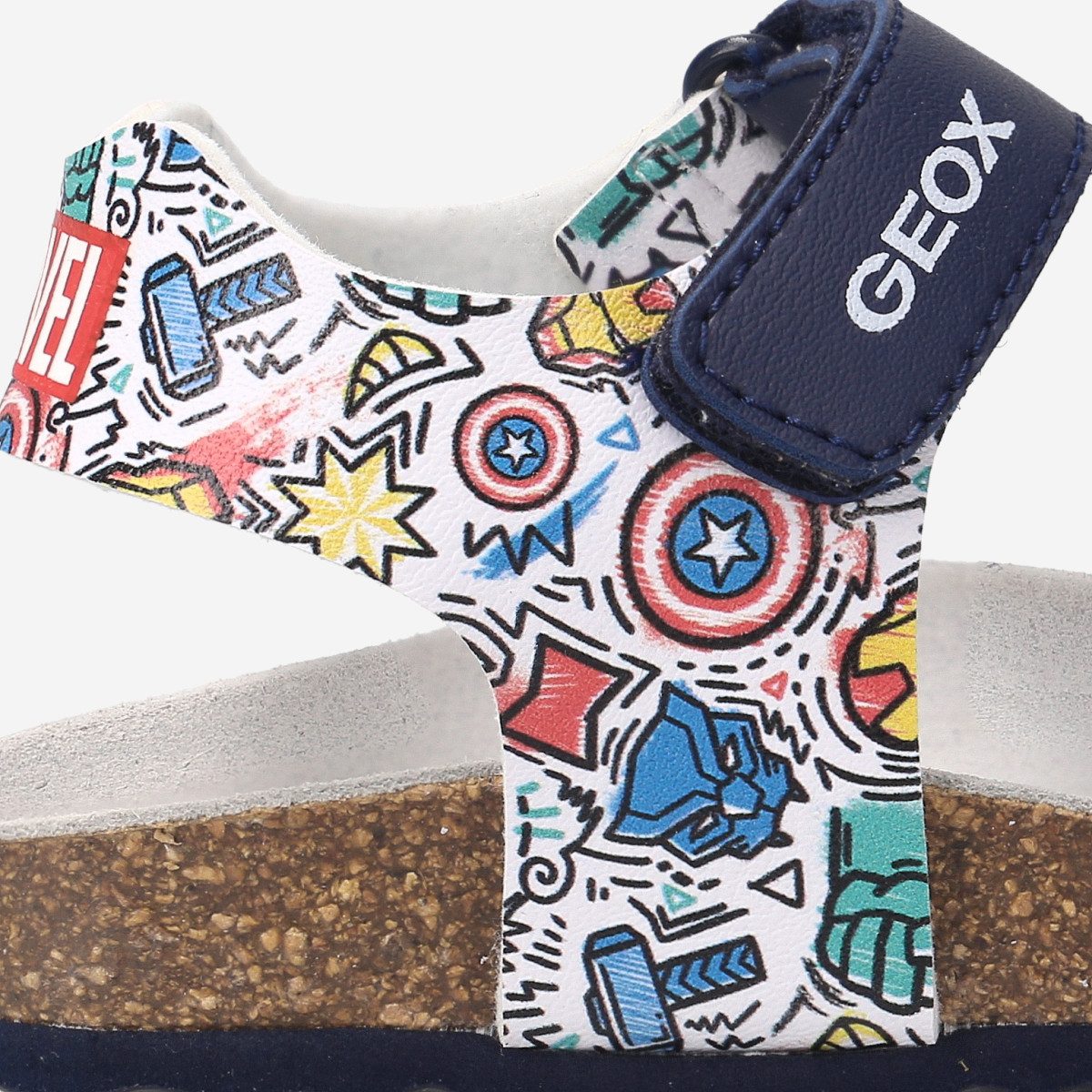 Geox GEOX GHITA, Sandalen, Weiß,kombiniert, Kinder Sandale