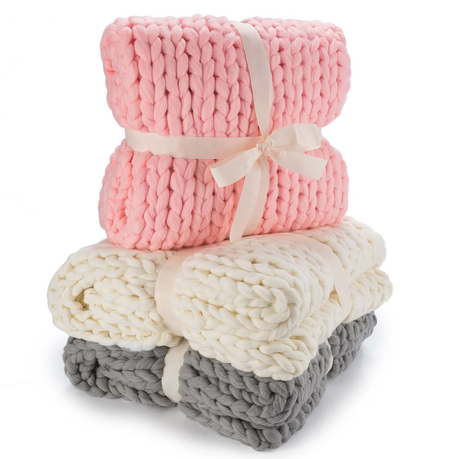 Feluna Tagesdecke Grob gestrickte Kuscheldecke, Grobstrick günstig online kaufen