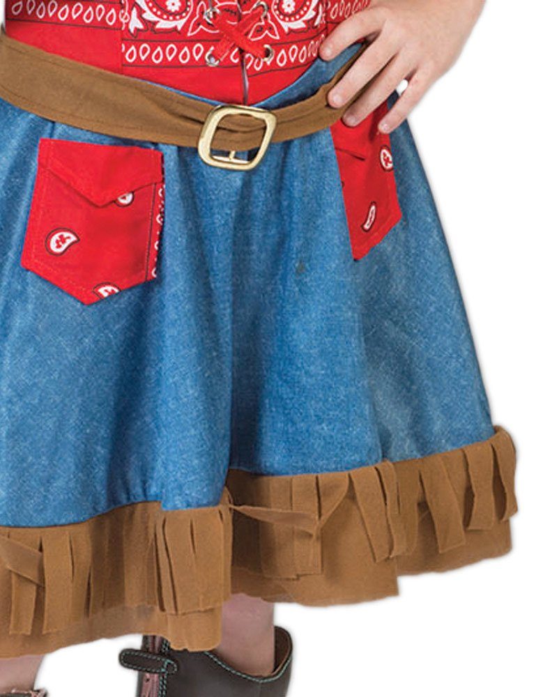 Funny Fashion Cowboy-Kostüm Cowgirl Kostüm "Arizona" für Mädchen - Blau Rot