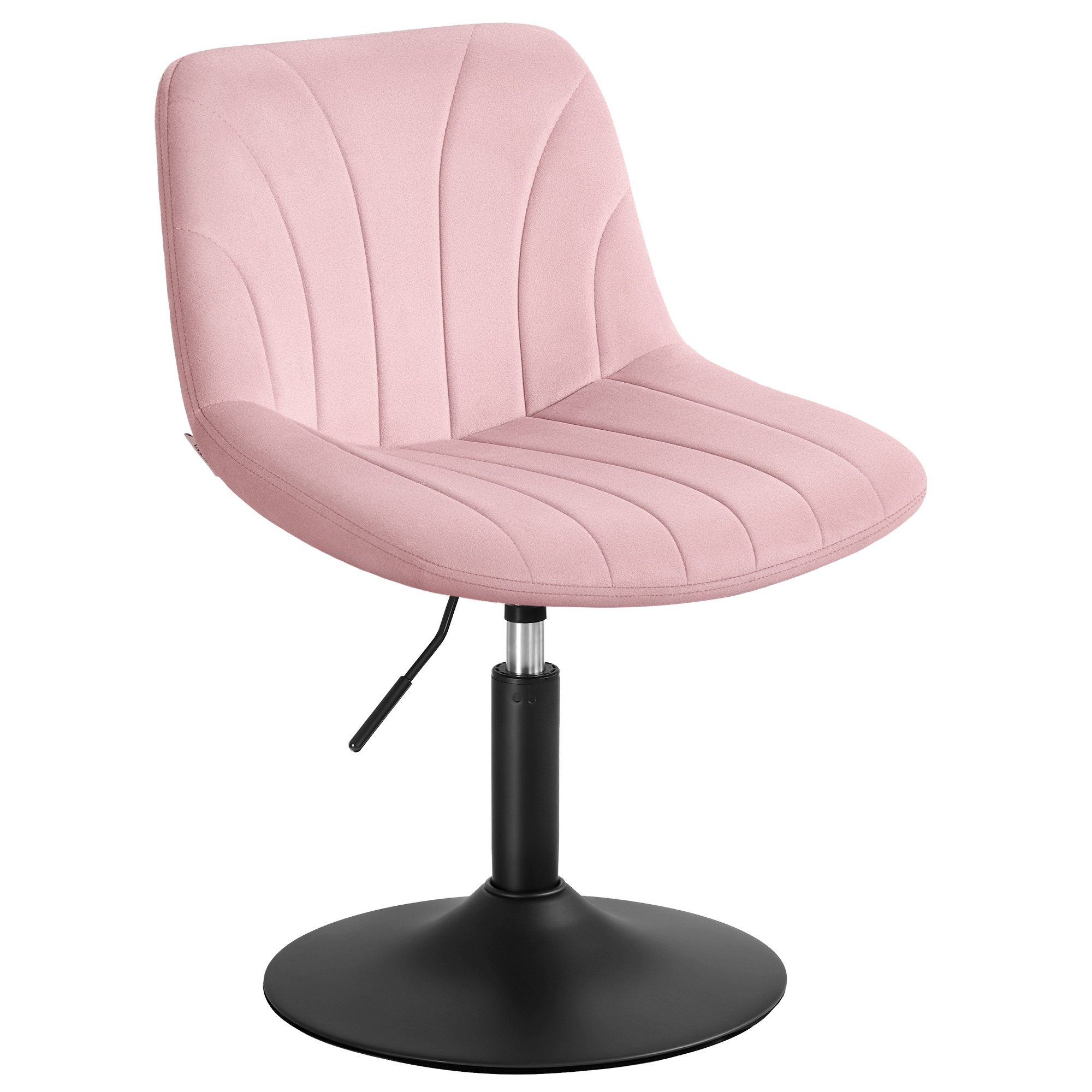 VASAGLE Barhocker Barstuhl, Küchenhocker, höhenverstellbar, um 360° drehbar (1 St), 46,5 x 43 x (65,5-77,5) cm (T x B x H), für Esszimmer, Küche