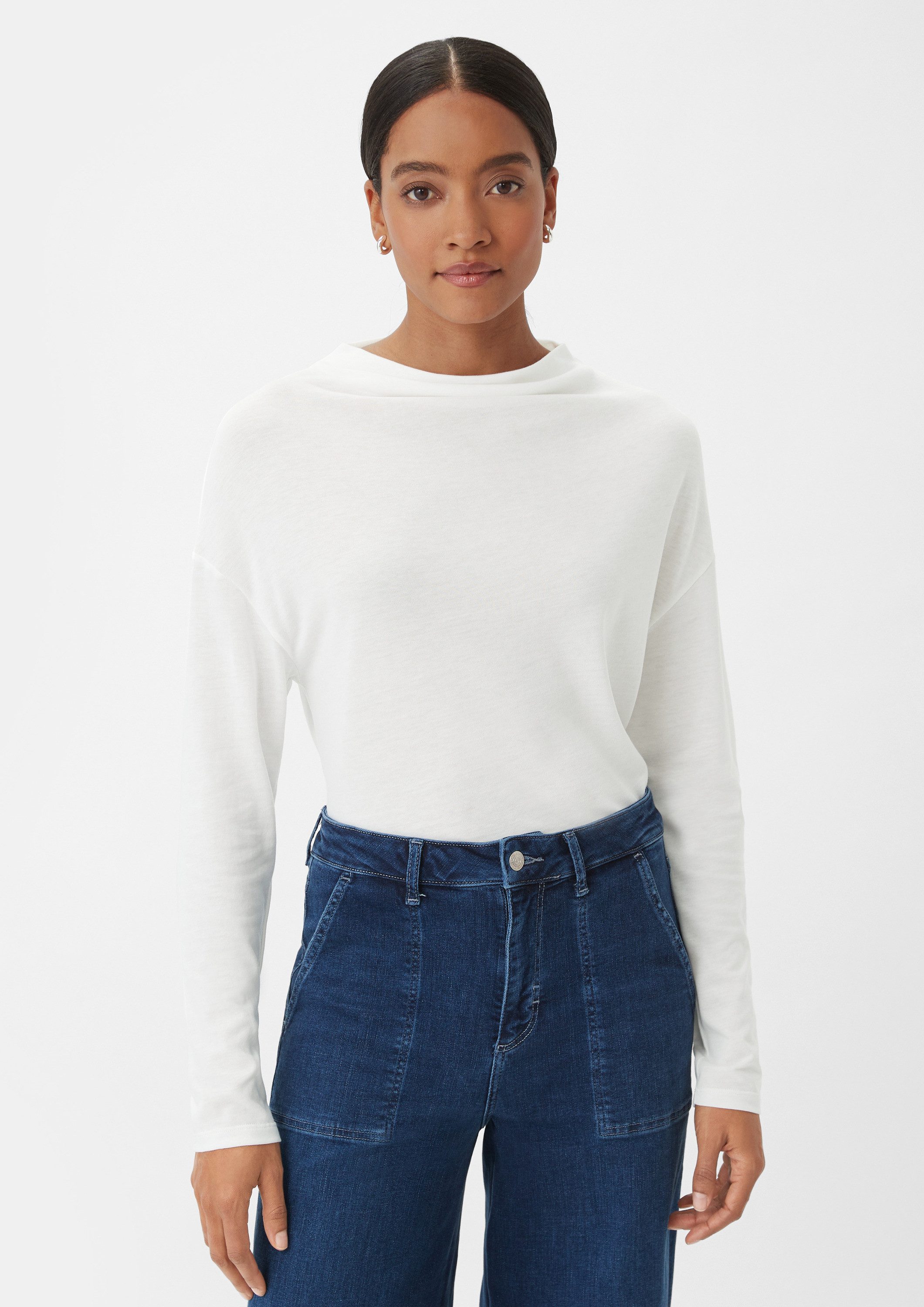 comma Langarmshirt T-Shirt (1-tlg) günstig online kaufen