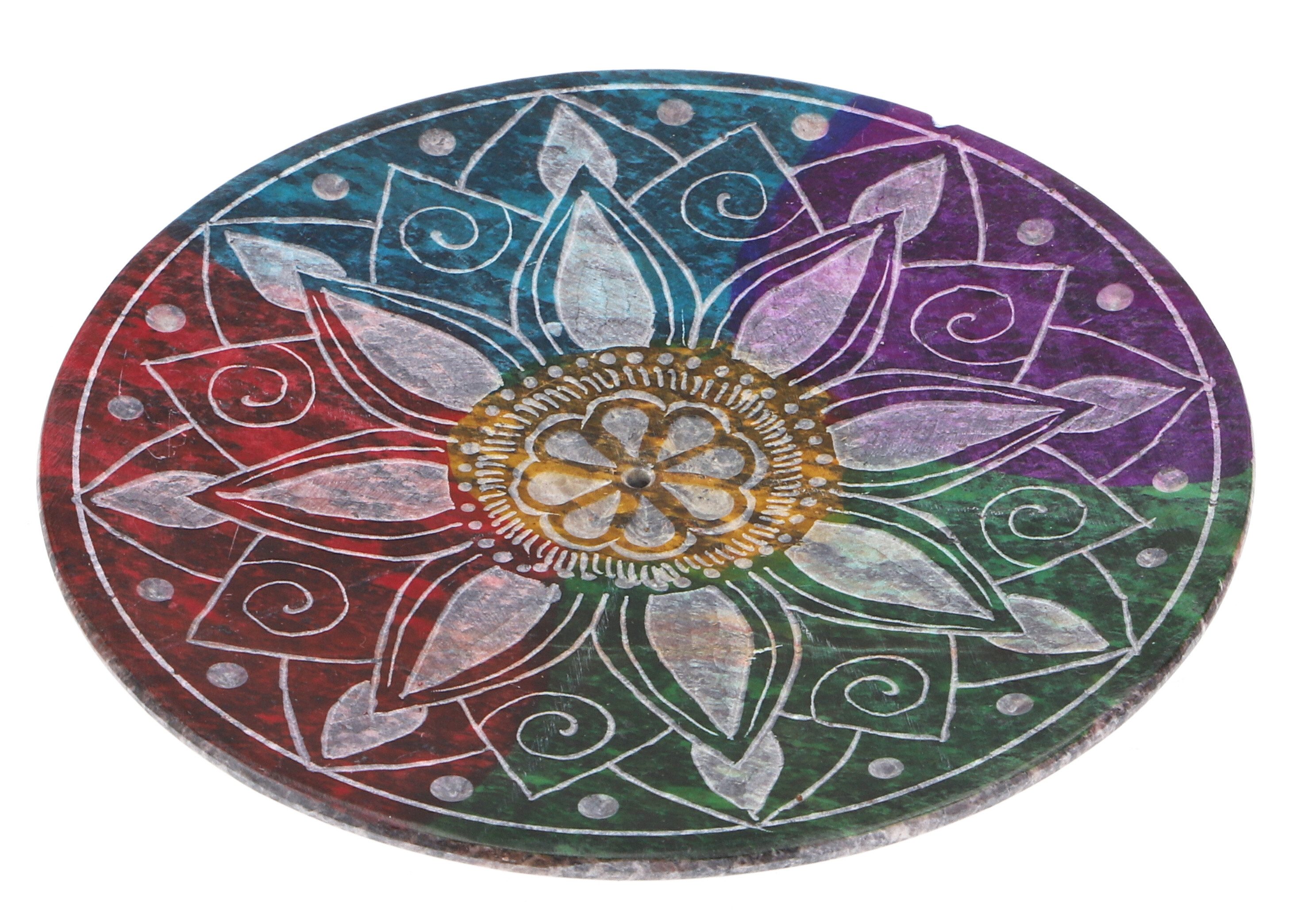 Guru-Shop Räucherstäbchen-Halter Indischer Räucherstäbchenhalter Ø 10 cm aus..