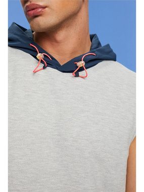 esprit sports Kapuzensweatshirt Ärmelloses Kapuzen-Sweatshirt mit Cord-Details