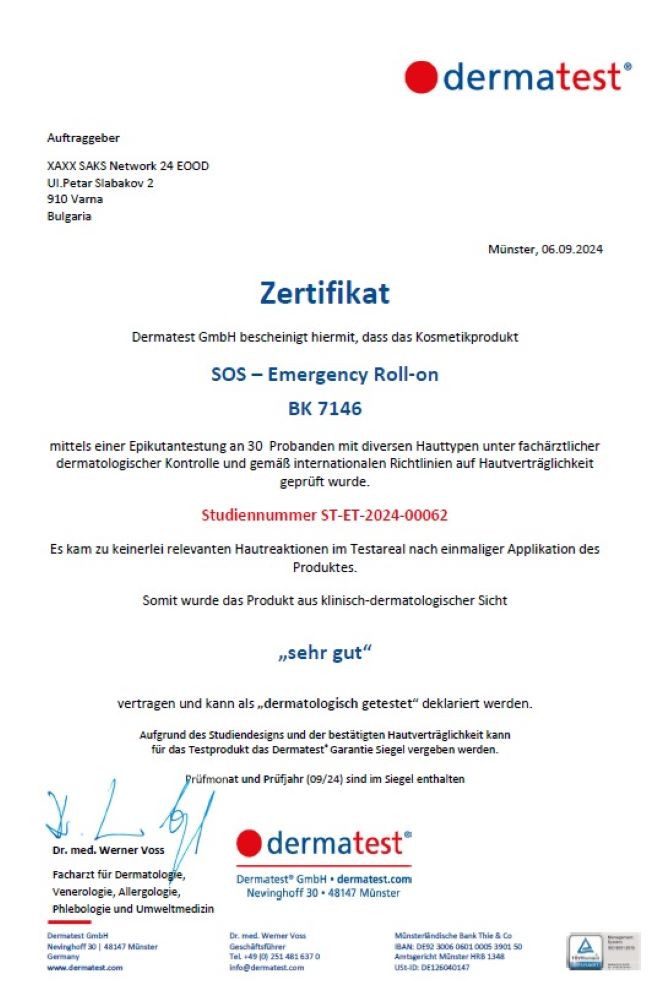 XAXX Wärmepflaster SOS EMERGENCY ROLL-ON, 50 ml