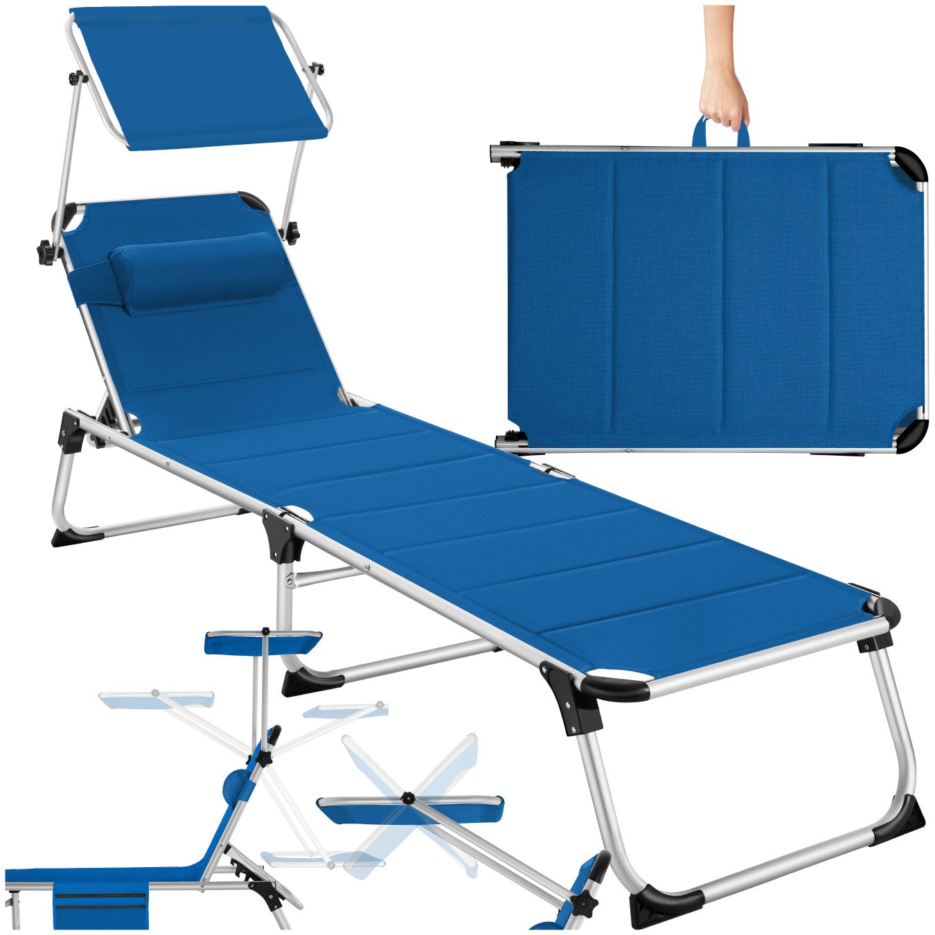 tectake Gartenliege Sonnenliege, 1 St., Sonnenliege günstig online kaufen
