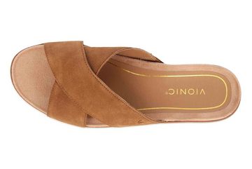 Vionic Hayden Suede Toffee Pantolette