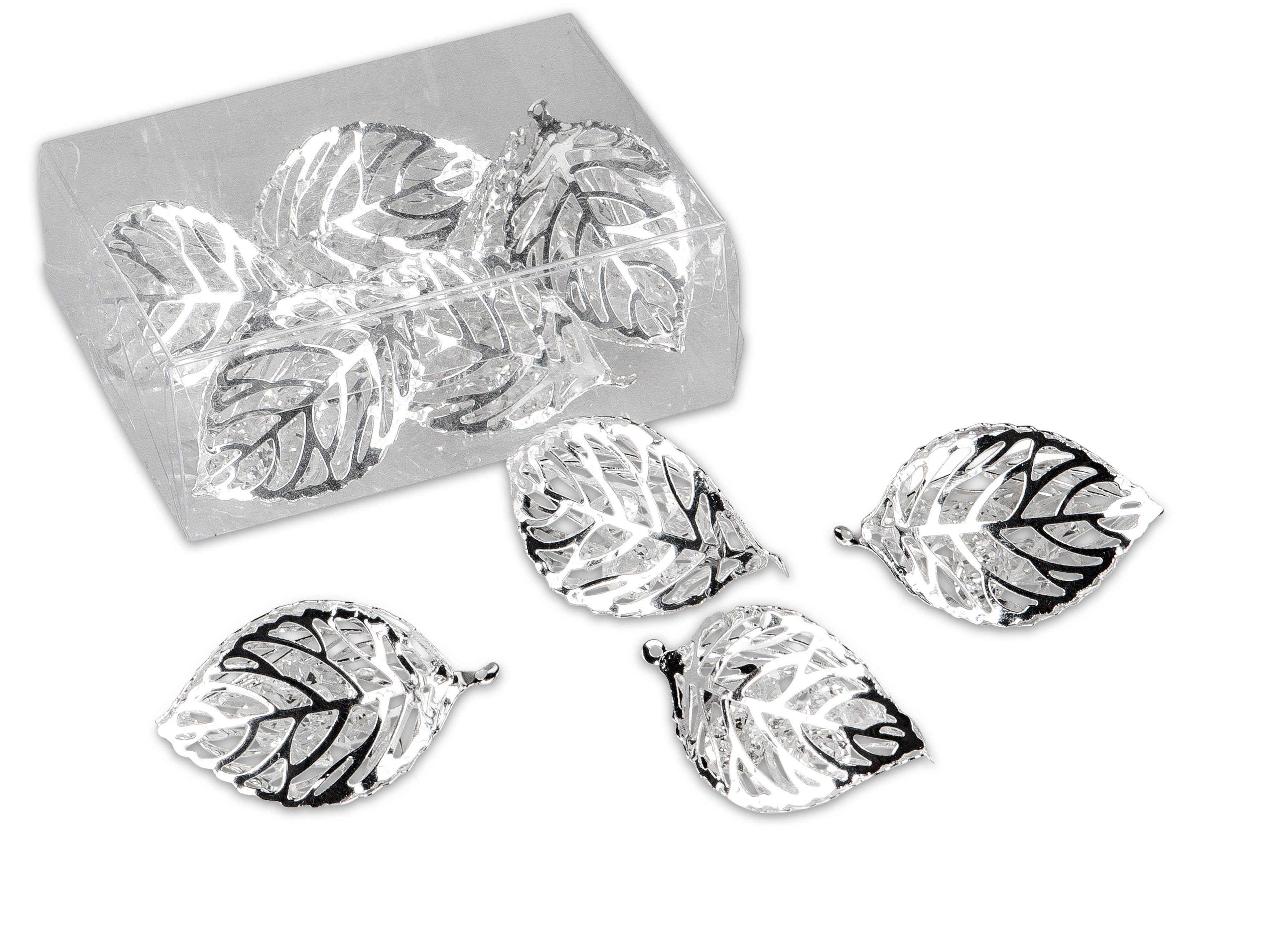 Small-Preis Streudeko 3D Tischdeko Deko zum Auslegen in der Vitrine Gold oder Silber 6er SET, (6er Packung 6-tlg), 3D Formen