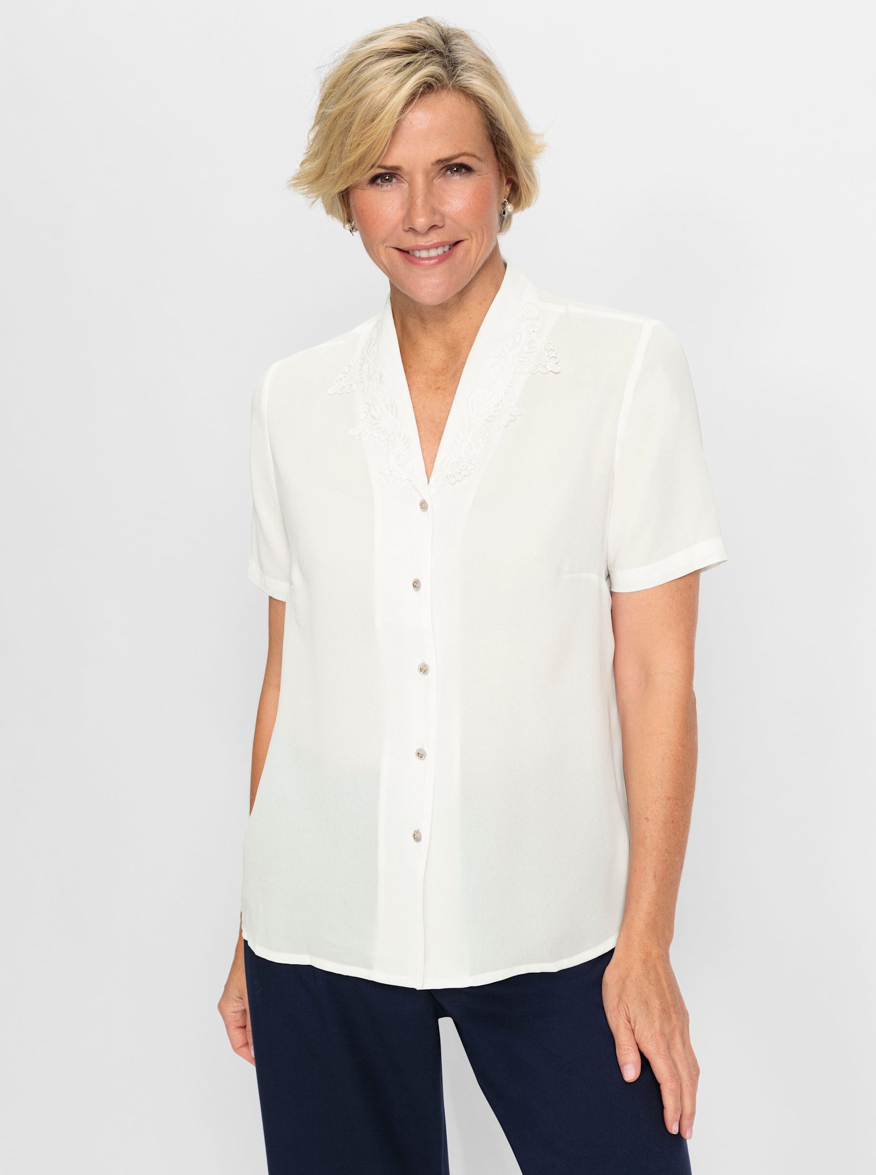 Witt Klassische Bluse Bluse Kurzarm