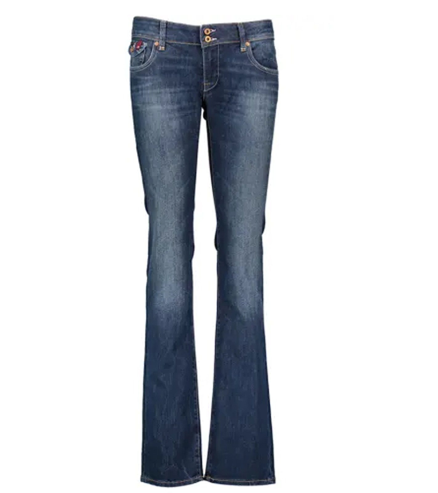 Mavi Regular-fit-Jeans »mavi jeans Olivia Jeans modische Damen Denim Hose  mit leichter Used-Waschung Freizeit-Hose Blau«