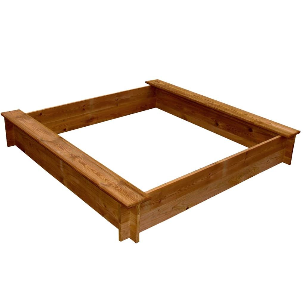 vidaXL Sandkasten, Sandkiste Holz Quadratisch günstig online kaufen