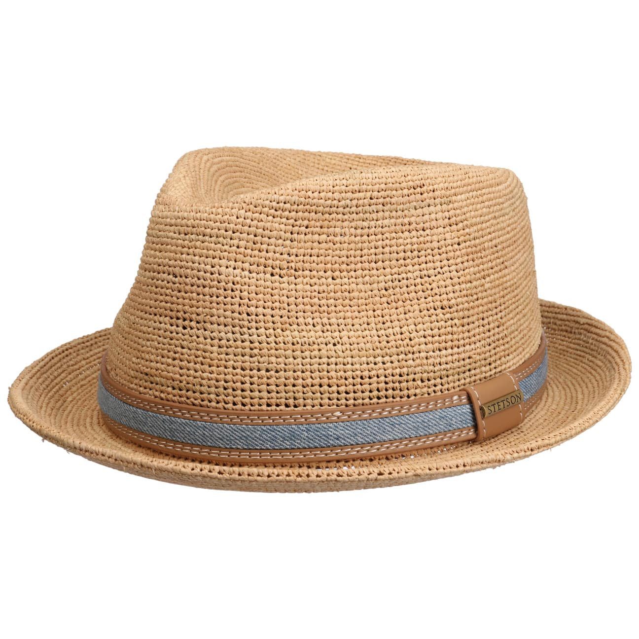 Stetson Sonnenhut (1-St) Raffiastrohhut mit Lederband