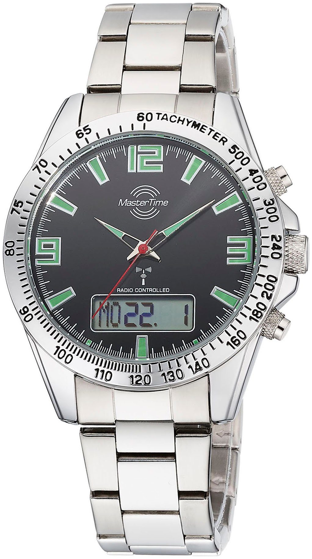 MASTER TIME Funkchronograph Sporty MTGA-10874-22M, Armbanduhr, Quarzuhr, He günstig online kaufen