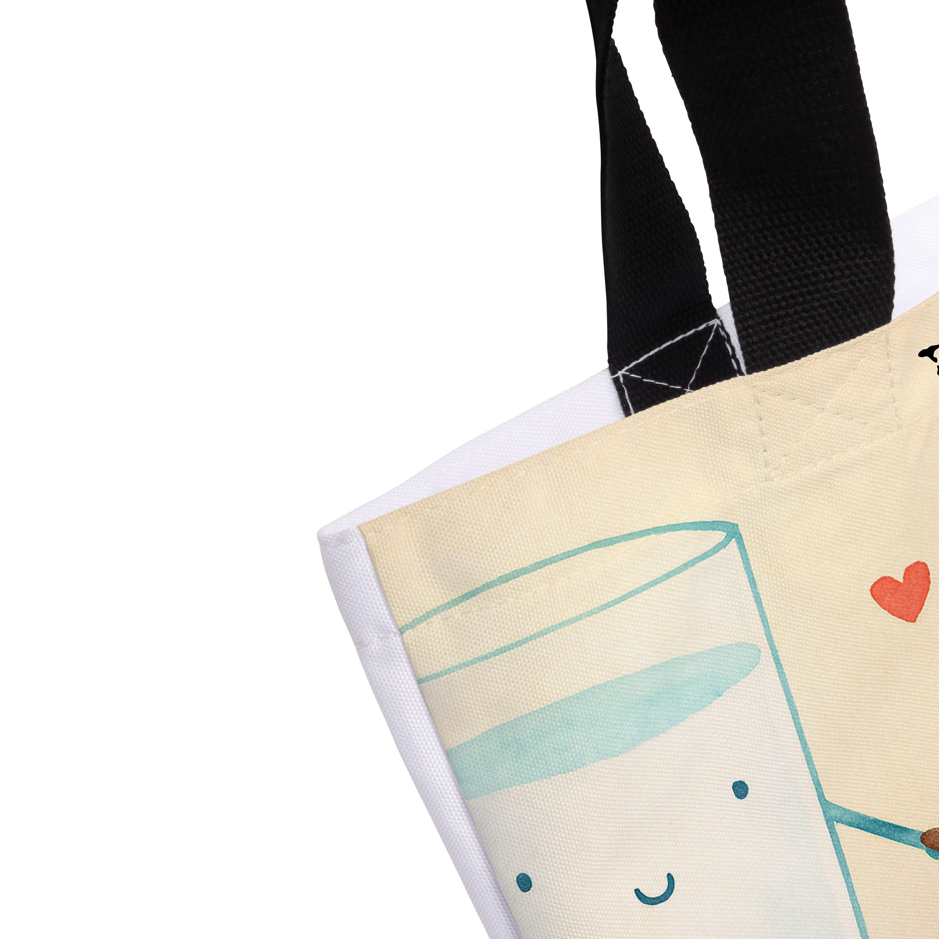 Mr. & Mrs. Panda Shopper Milch Keks Design, Schultasche, Weiß, Kekse, Cookie, Tragetasche, Tot (Packung), Kekse Geschenk Perfektes Paar