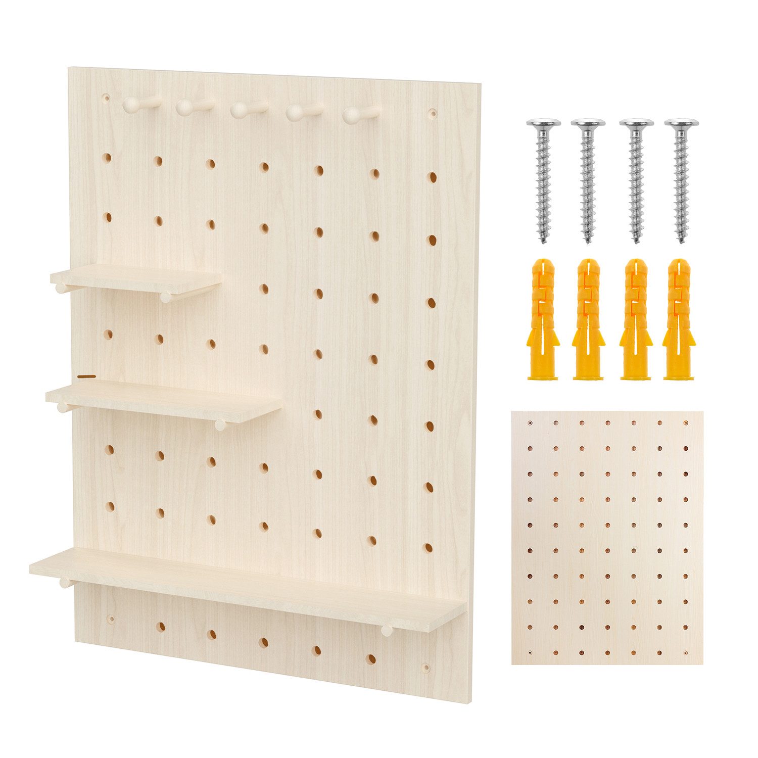Maclean Wandtafel MC-131 WD Holzbrett-Organisator Steckbrett günstig online kaufen