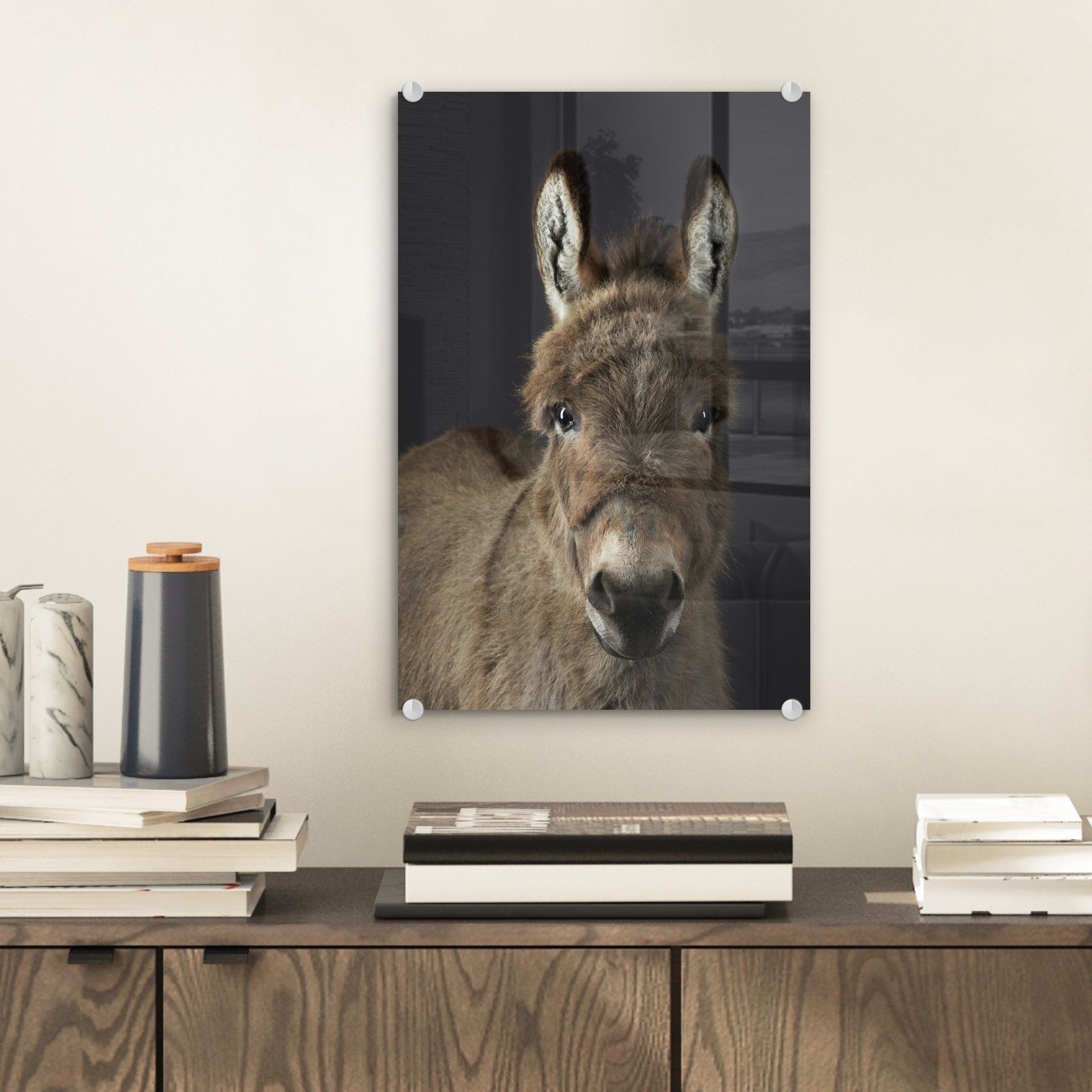 MuchoWow Acrylglasbild Portrait-Staffelei, Fotodruck (1 St), günstig online kaufen