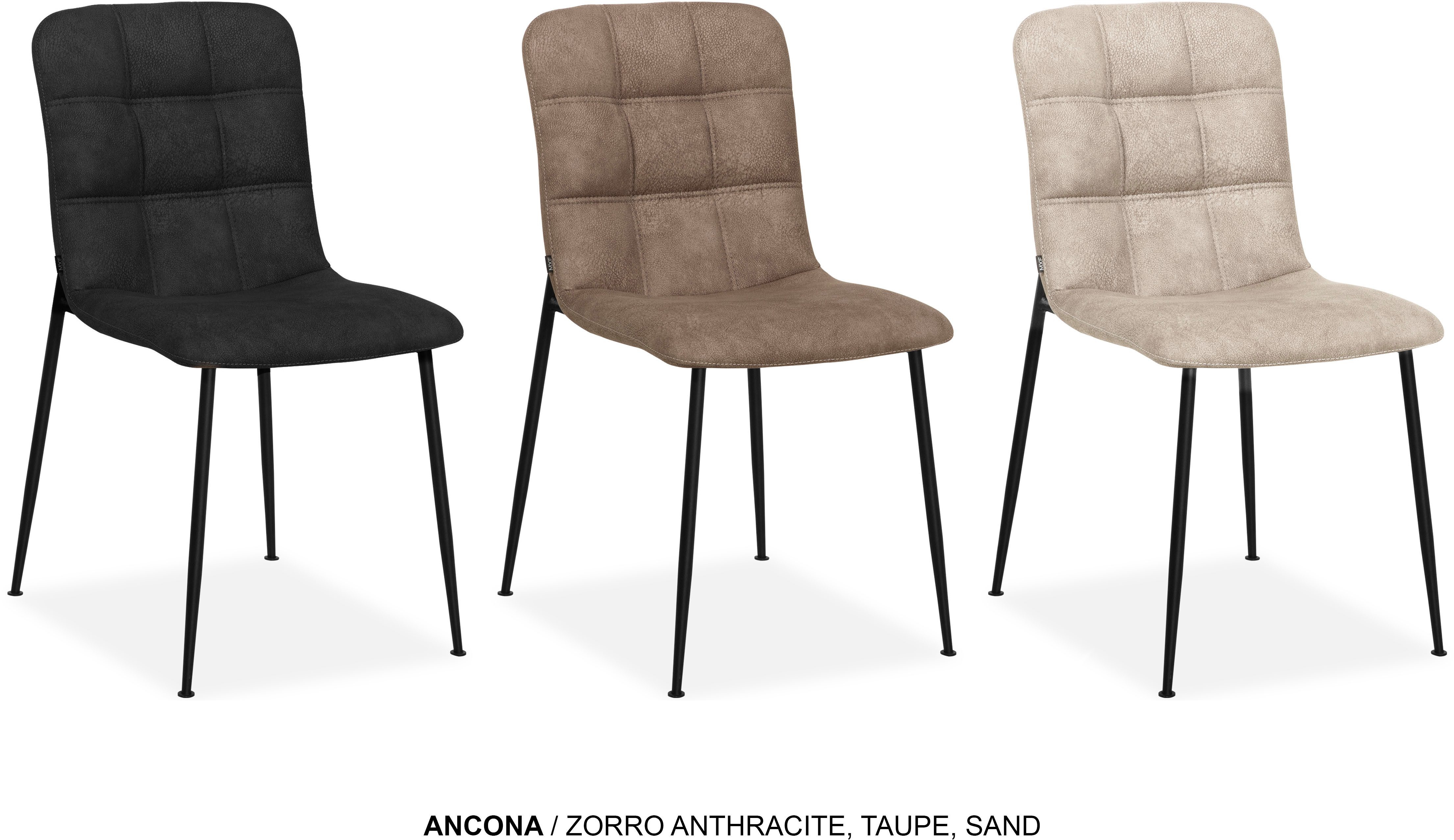 OMG Design Esszimmerstuhl Ancona (Set, 2 St), Schalenstuhl, bequem gepolstert, Esszimmerstuhl