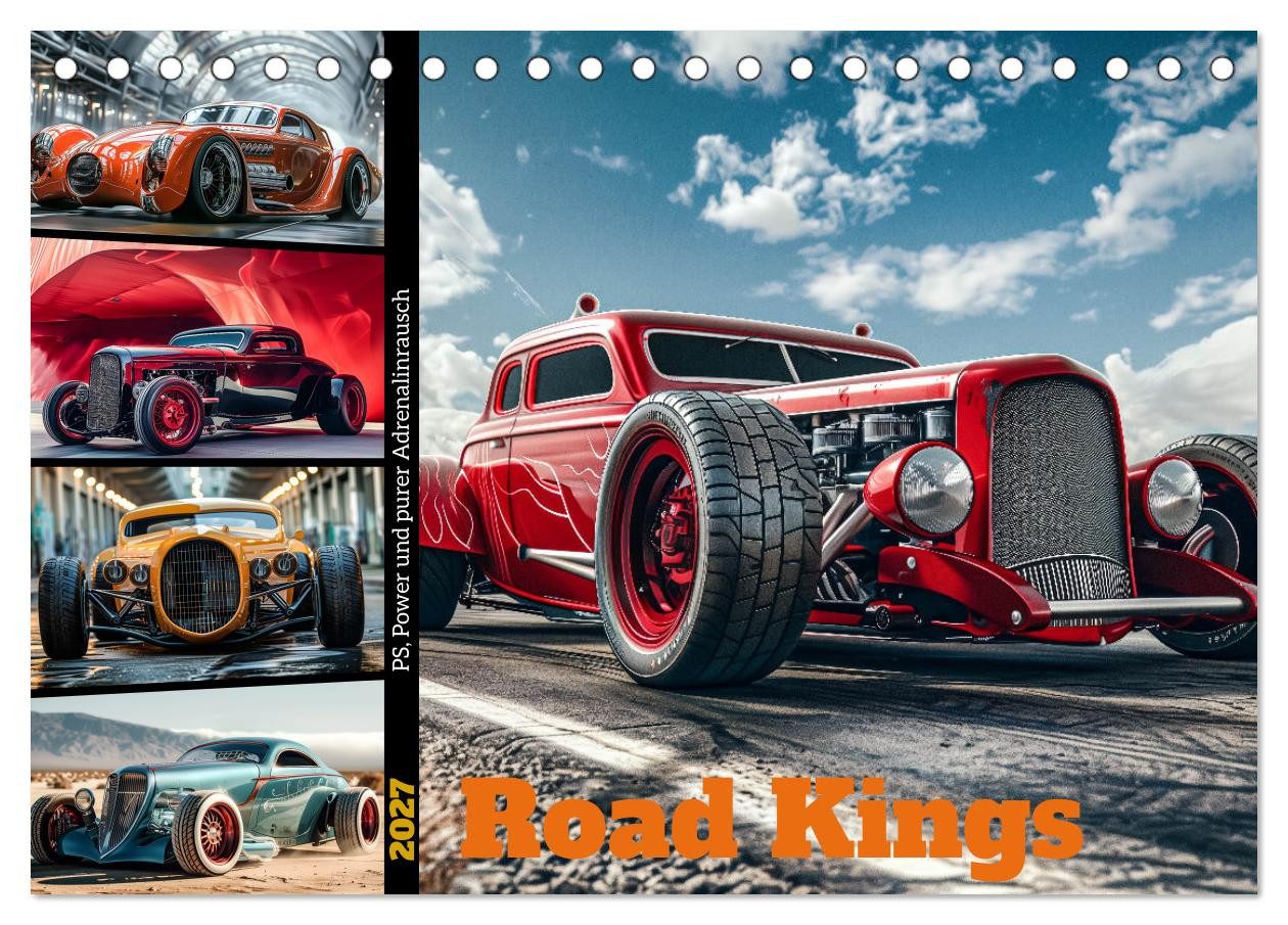 CALVENDO Wandkalender Road Kings (Tischkalender 2027 DIN A5 quer), CALVENDO Monatskalender