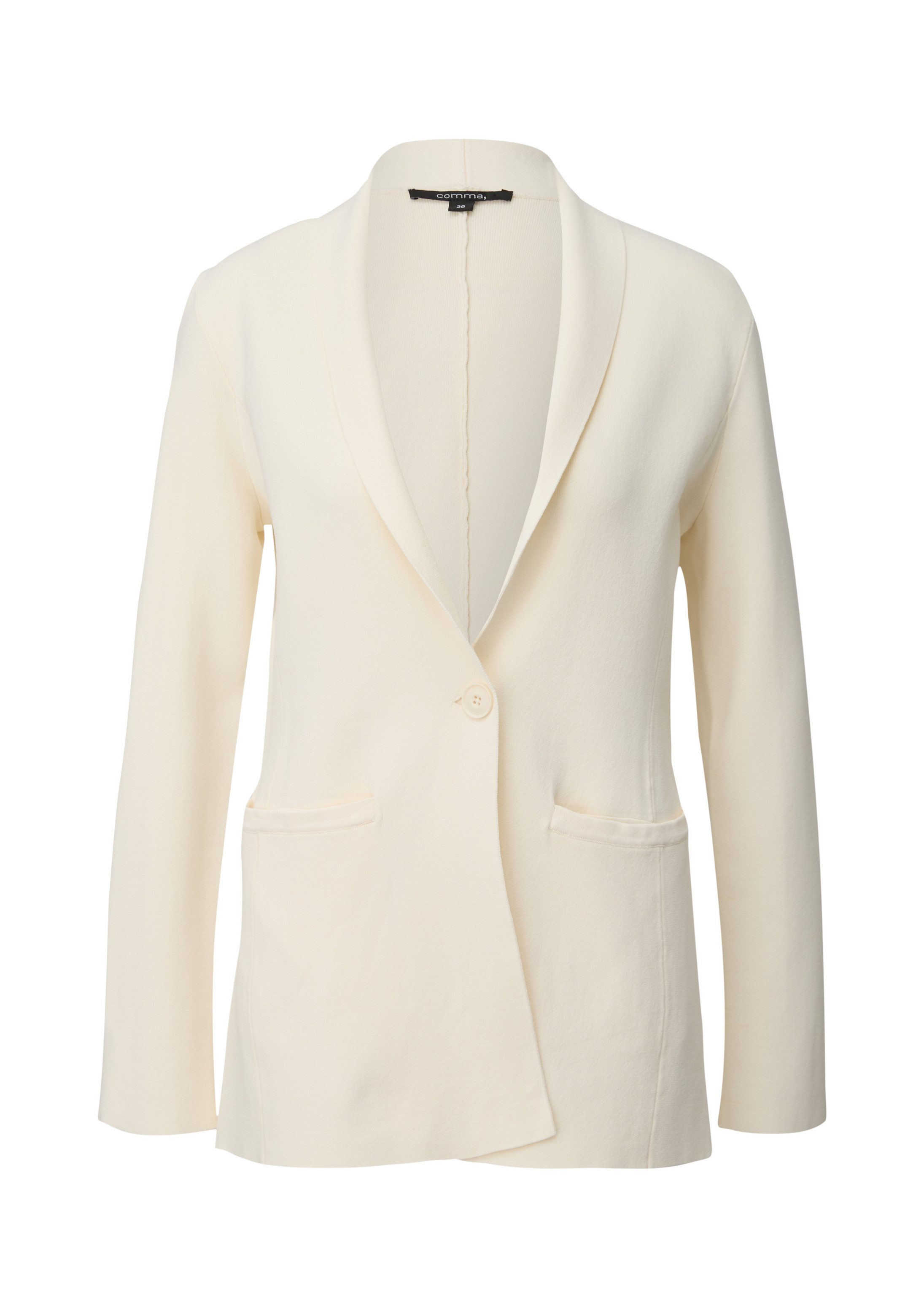 comma Jackenblazer Indoor-Blazer Blazer aus Feinstrick