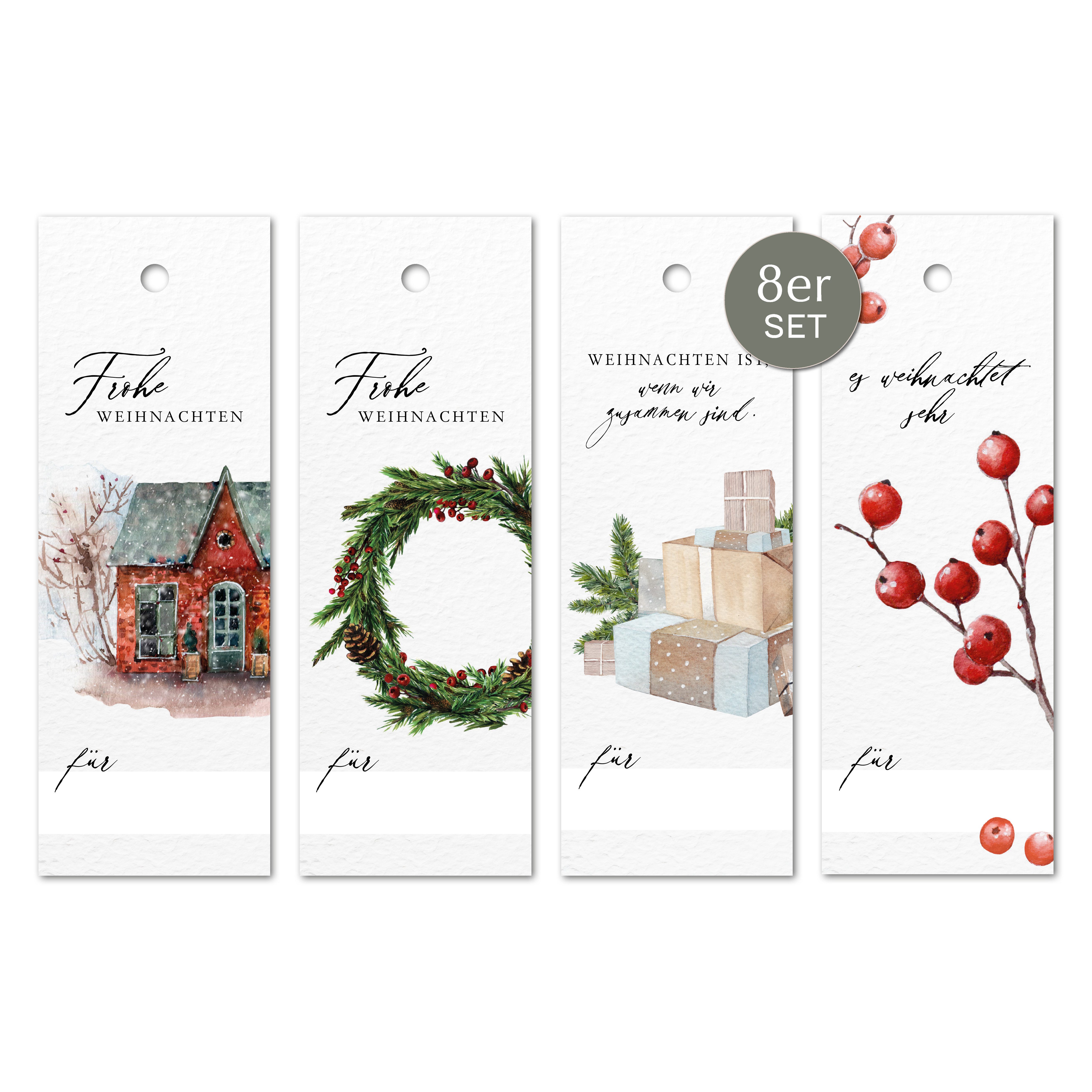 NORDEULE Dekohänger Weihnachten Mix-Set 8 Stück (8 St), Geschenkanhänger id günstig online kaufen