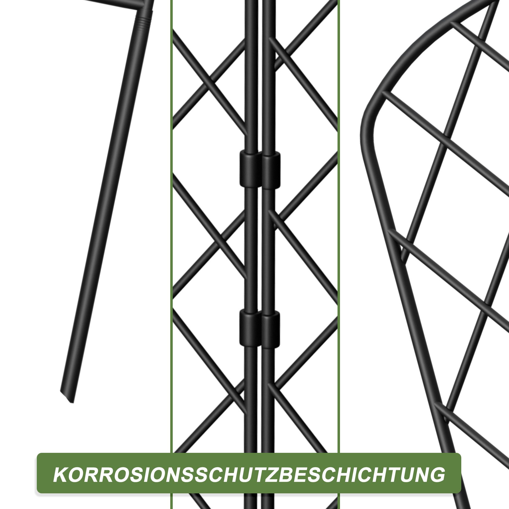 FIVMEN Gartenzaun Tierbarriere Zaun aus Metall Dekorativer Hundezaun Outdoor Tier, (10pcs/25pcs), Outdoor Tier Barriere für Tierbarriere 60 x 32cm (Rhombus) – Bild 4 von 5