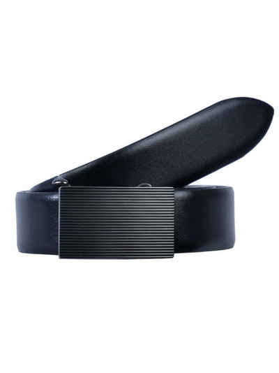 LLOYD Men’s Belts Ledergürtel LLOYD-Automatic-Gürtel 35mm, schwarz kürzbar, bombiert