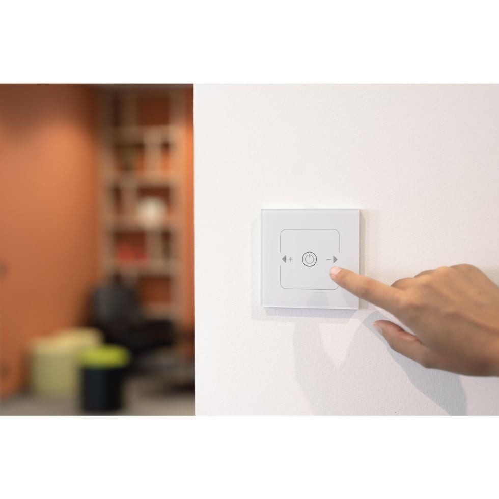 UNITEC Drehdimmer Unitec WIFI Touch Dimmer weiß Glasoptik, Tuya-App