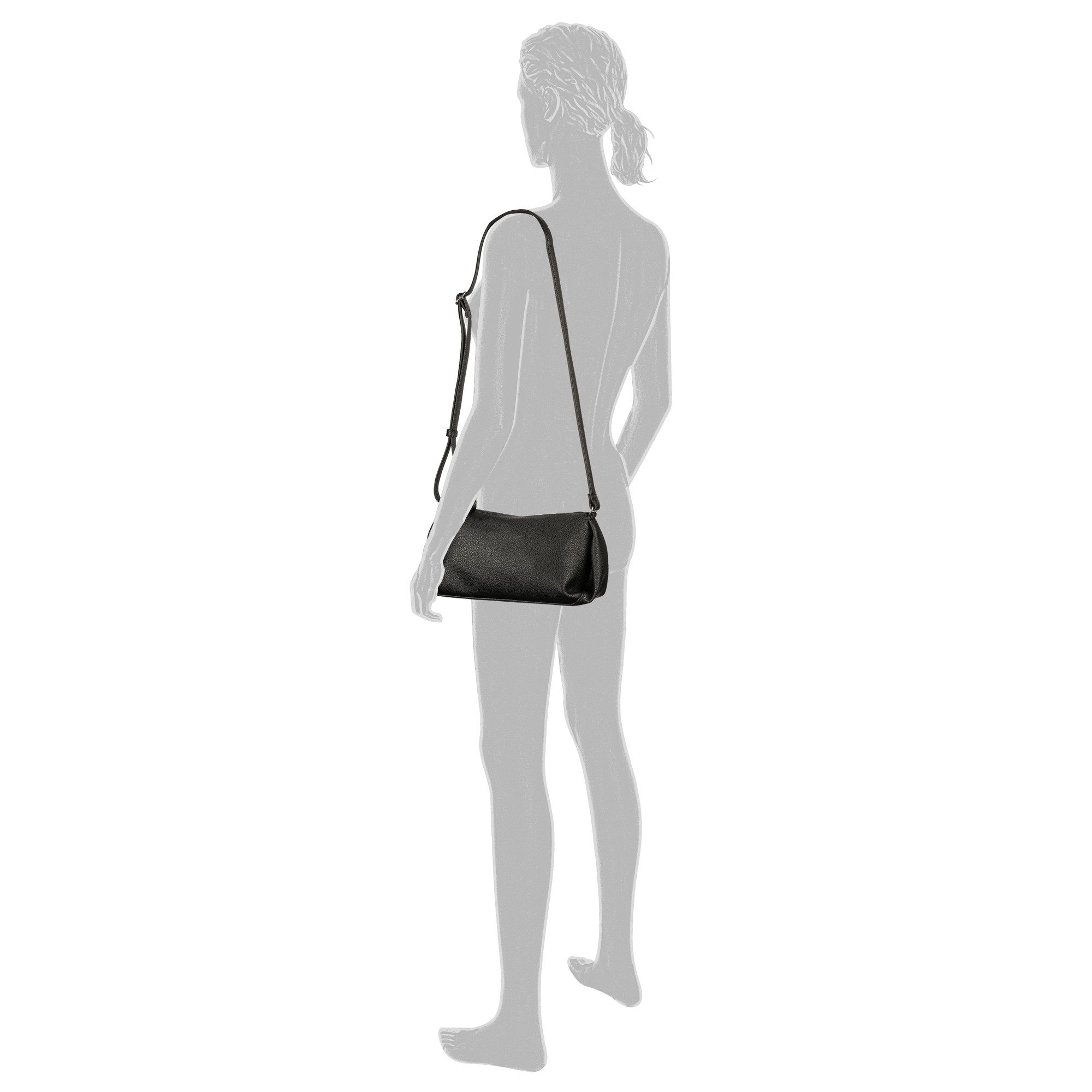 TOM TAILOR Umhängetasche Cassia, leicht genarbtes Lederimitat mit ausgefeiltem Schnitt für viel Volumen