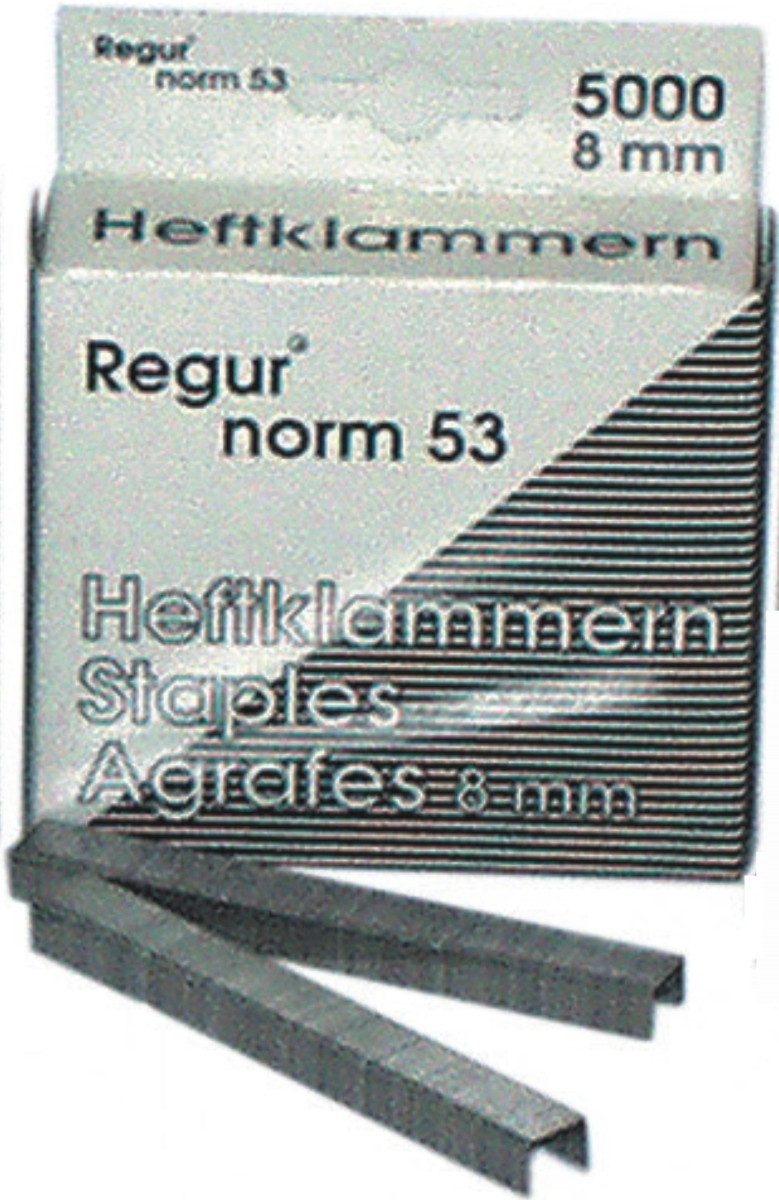 Regur Heftklammer Heftklammern für Tacker R-45 53/8 VE=5000 Stück