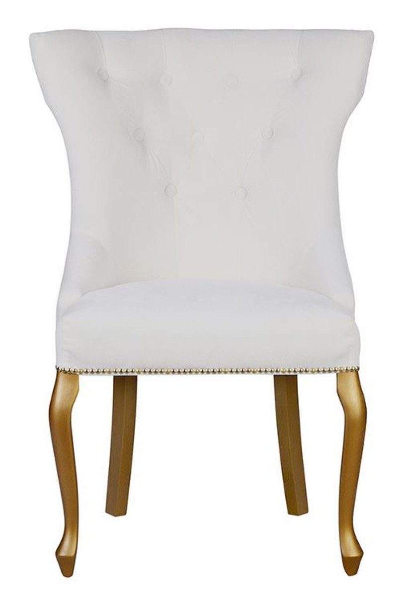 Stuhl ALLE Esszimmerstuhl Qualität Neo Rückenring - Stuhl - Classic Luxus Padrino Vintage Barock - Casa mit Metall Hotel Style Luxus - Casa Möbel FARBEN Esszimmer Padrino