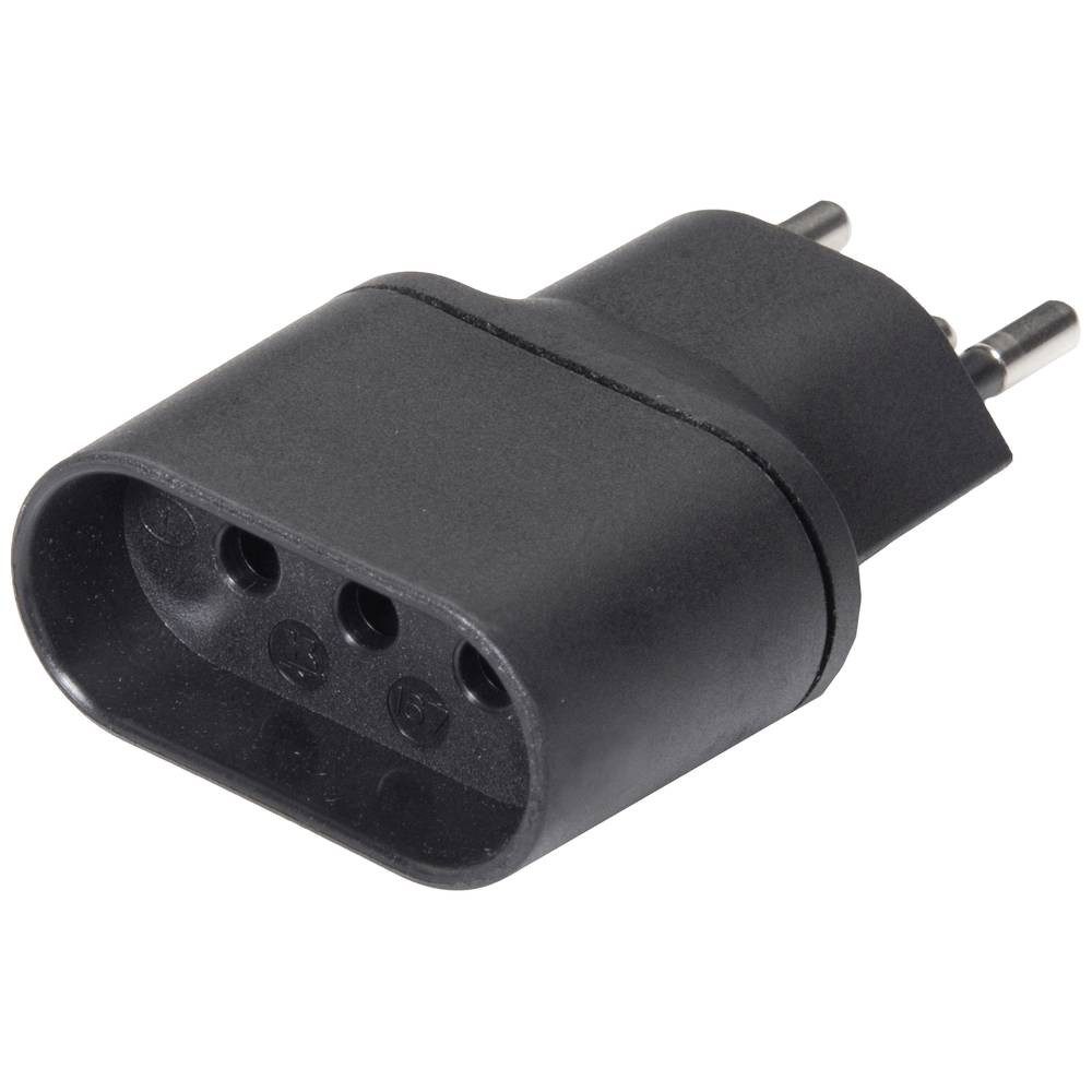 Reisestecker Schweiz Typ 12 auf Italien 10 Amp Reiseadapter