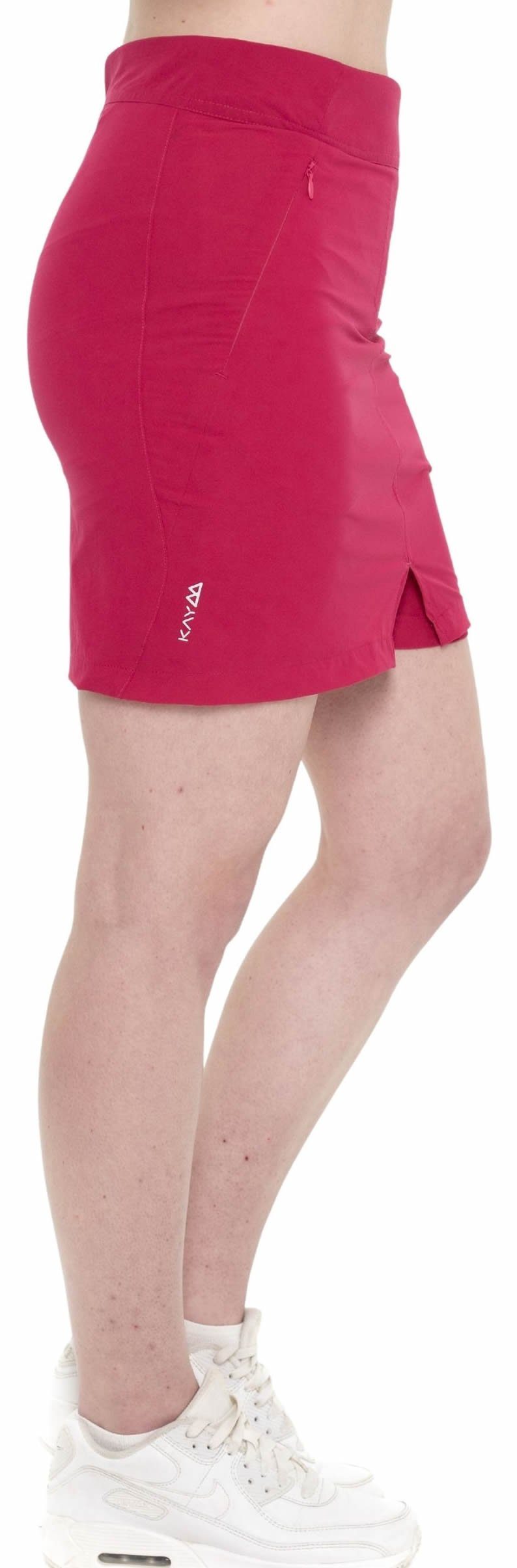 Kaymountain Skort Damen Trekking Wander Rock Short Marbella Ultra Leicht Fuchsia 42 mit Elastikbund