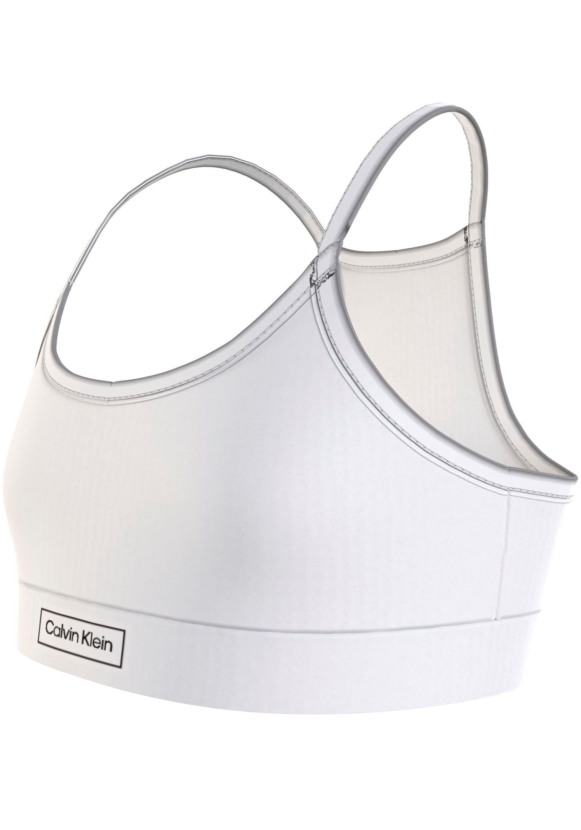 Underwear mit 2PK Bralette 2-tlg., Markenlabel am Klein Bund BRALETTE-HERITAGE 2er-Pack) Calvin (Packung,