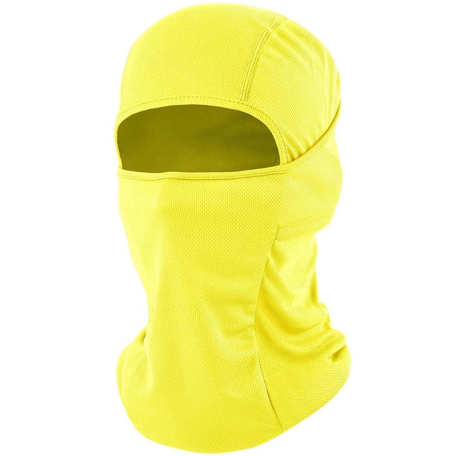 LuxusKollektion Sturmhaube Sturmhaube Balaclava Skimaske Motorrad Gelb 1 stück (1er Pack) 1