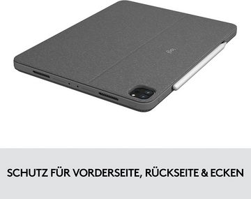 Logitech Folio Touch Tastatur-Case für iPad Pro 11 Zoll Schweizer QWERTZ iPad-Tastatur (Blickwinkel: 20-60)