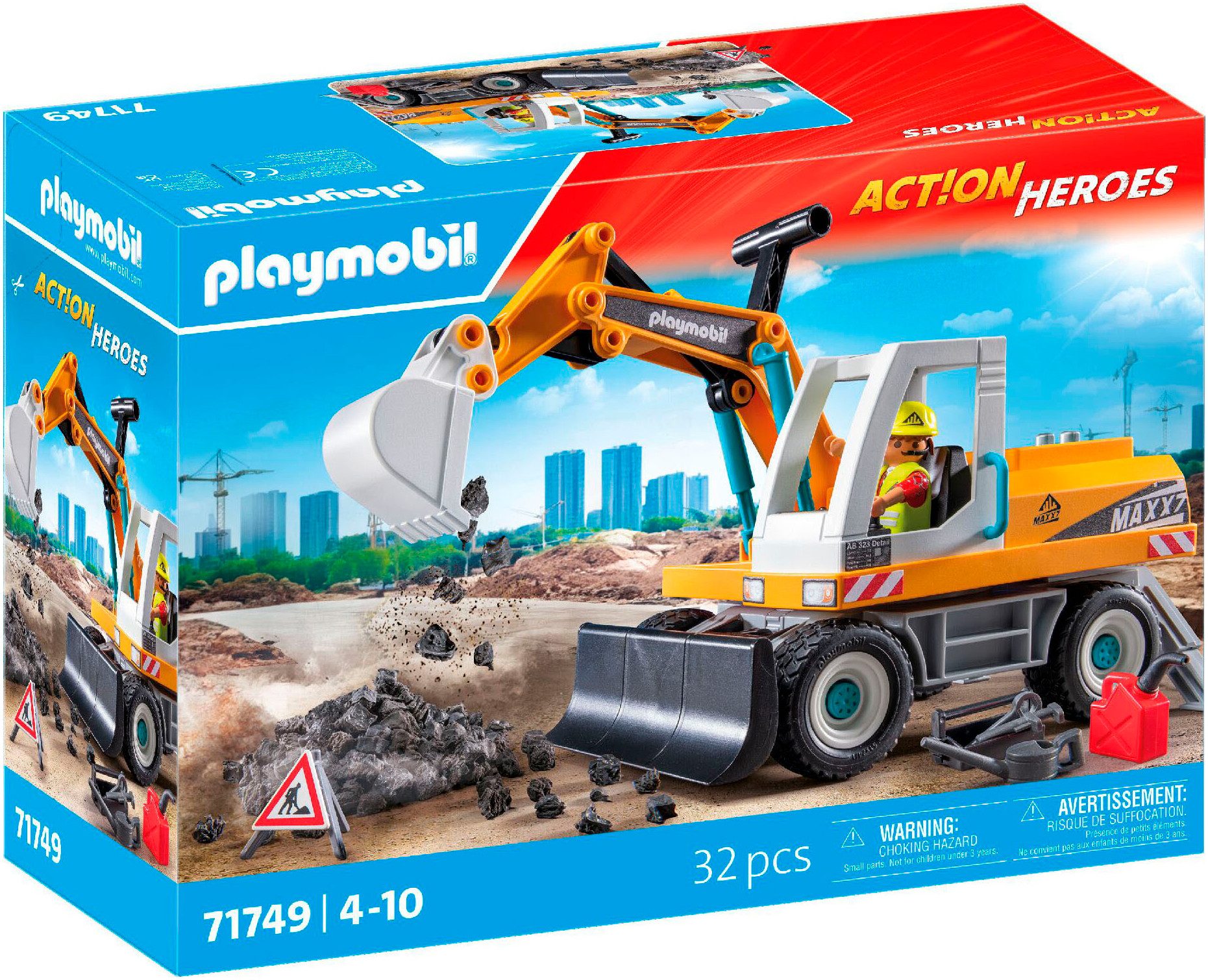 Playmobil® Großer Bagger (71749), Playmobil Action günstig online kaufen