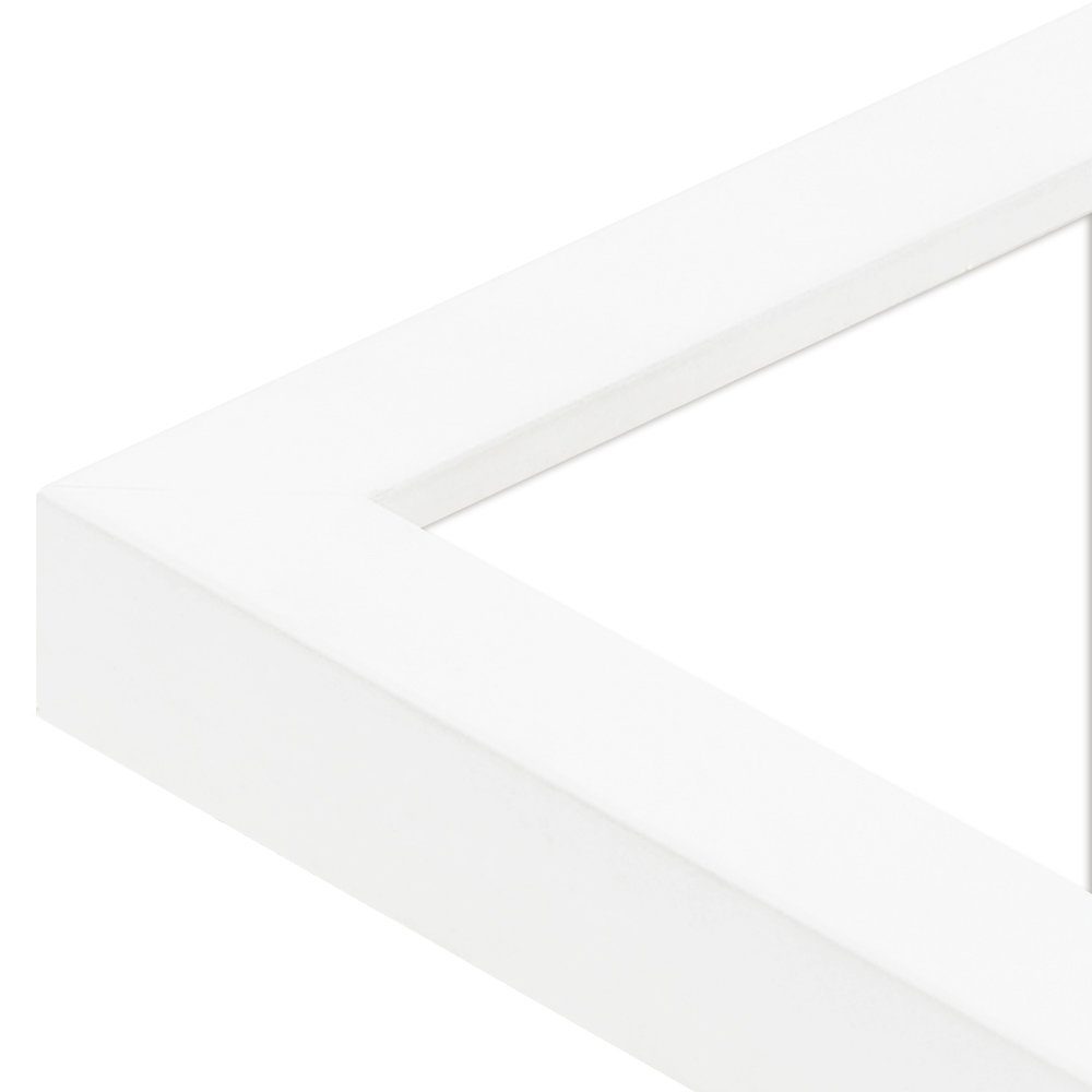 Bilderrahmen im Stil Modern Weiß, Massivholz WANDStyle H950, aus
