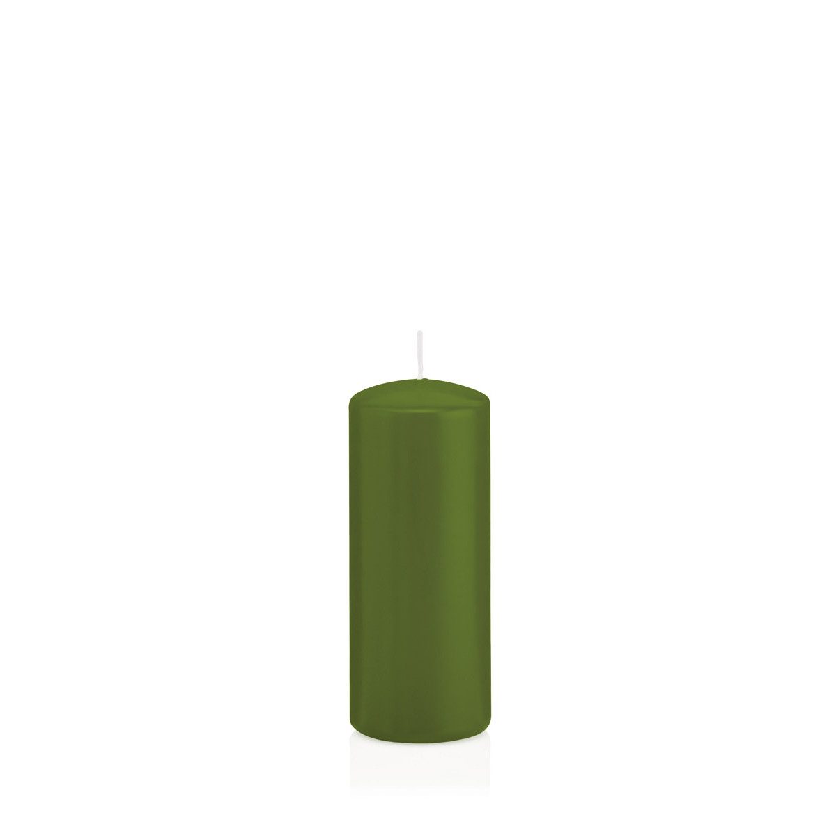 Wiedemann Kerzen Stumpenkerze Stumpenkerzen Olive Ø 48 x 120 mm, 24 Stück