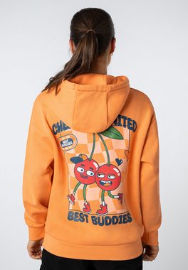 SUBLEVEL Kapuzenpullover Hoodie mit Cartoon Backprint