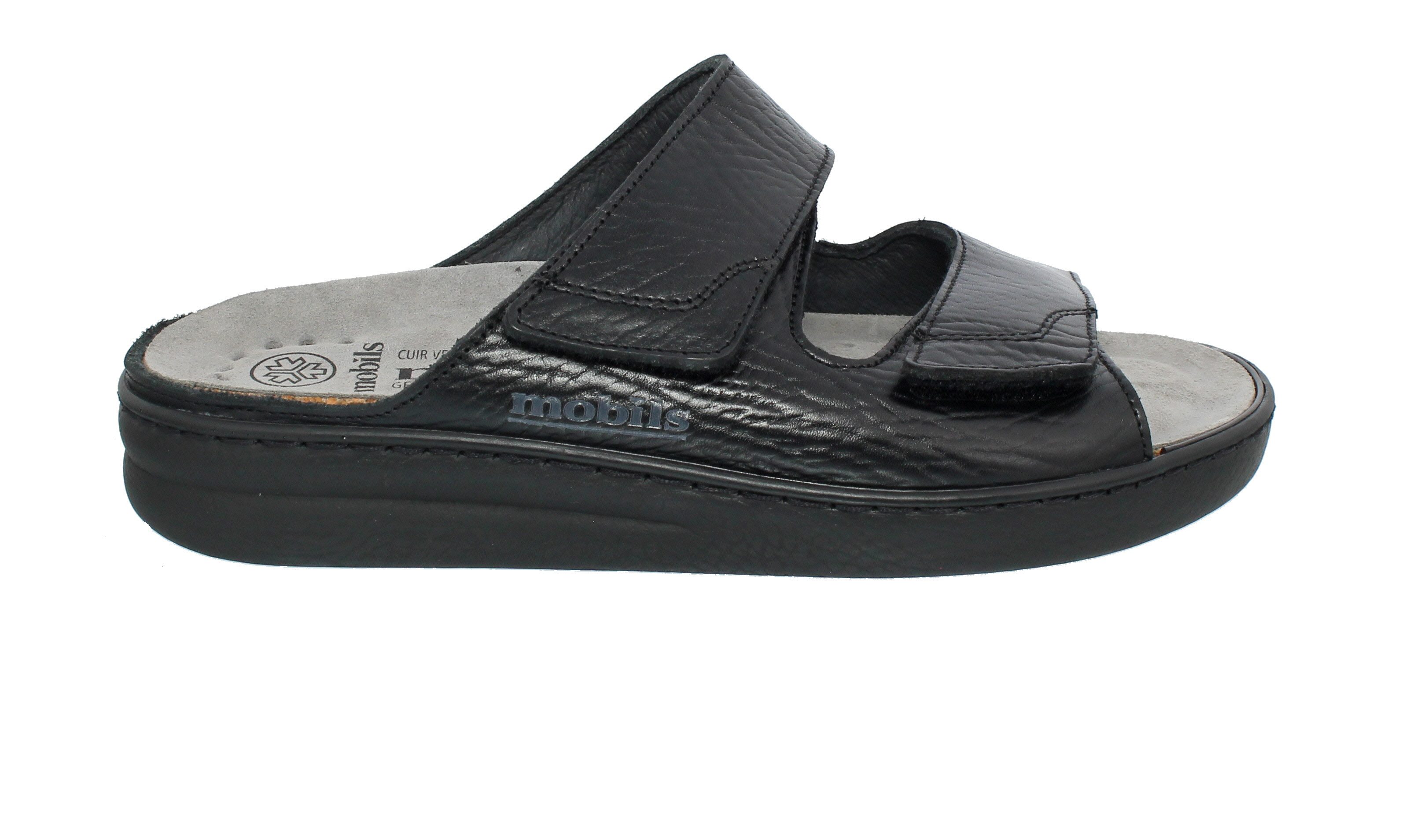 Mephisto Mephisto James, Pantolette, Black, Mamouth 714 (Glattleder), Wechself Pantolette