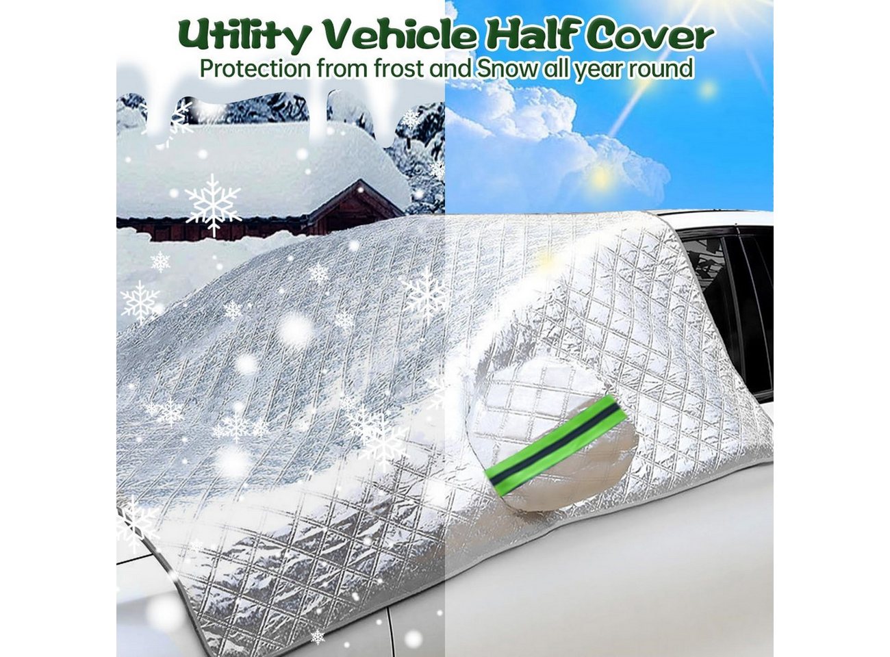 Thumbnail - Heyork Autosonnenschutz Sonnenschutz Auto Frontscheibe Windschutzscheibe UV-Schutz für Sommer